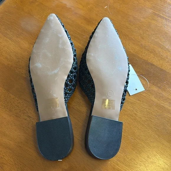 Joie Black Slip on Mules 8 NEW NWT - Picture 3 of 5